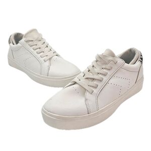 Dr. Scholl's Wink Lace Sneakers White Snake Print Size 8